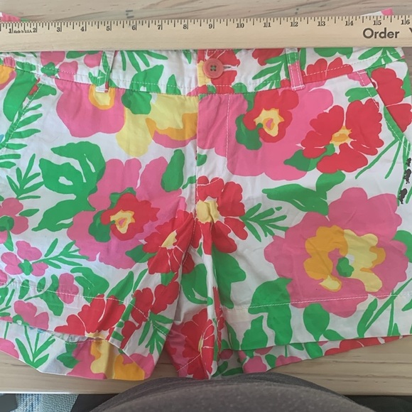 Lilly Pulitzer Callahan Ants On Parade Shorts Preppy Coastal Floral Size 6 - Picture 6 of 7